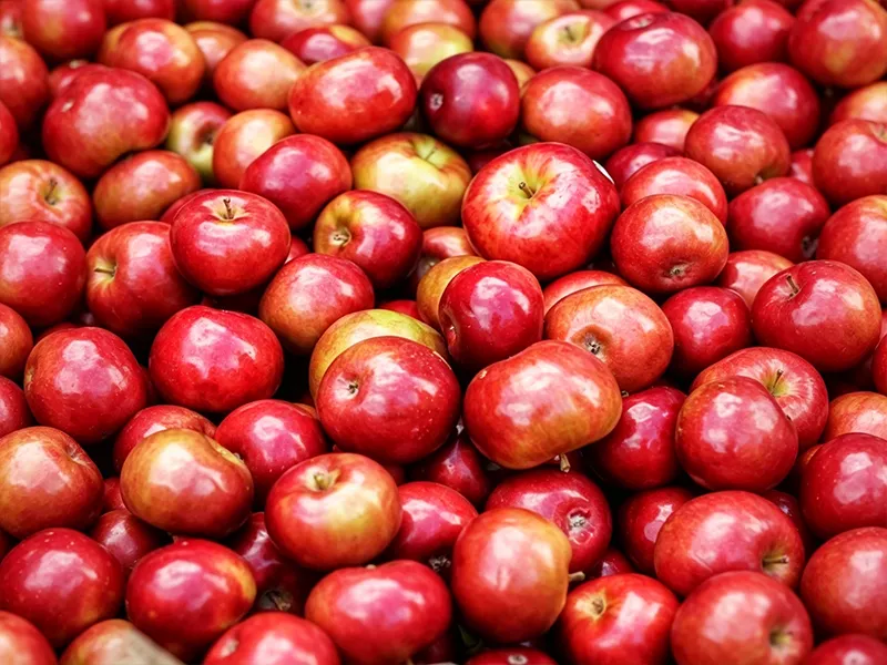 Apple after washing
