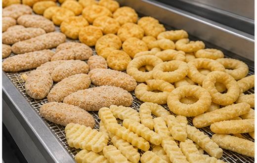 Frozen foods frying application