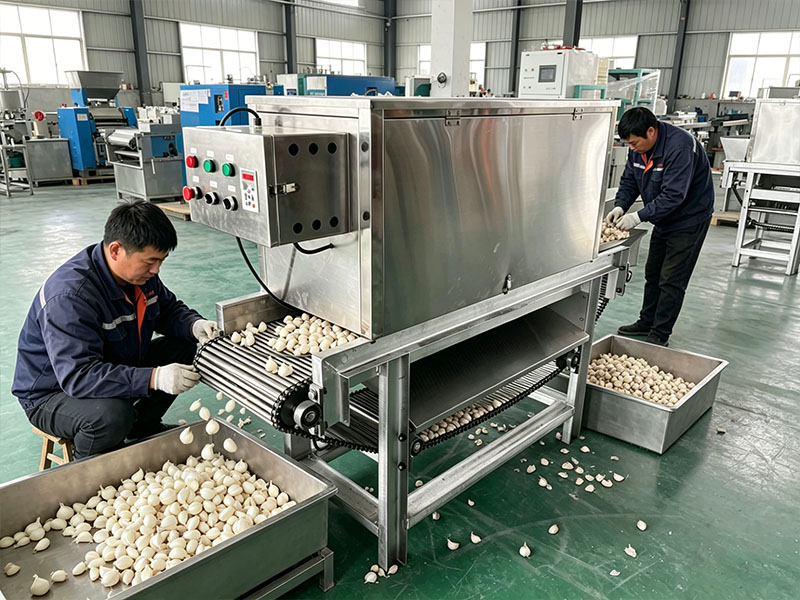 Garlic peeling machine