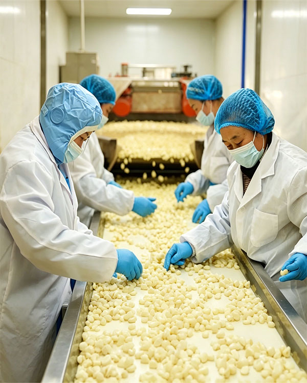 Peeled Garlic Factory
