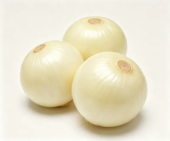 Peeled yellow onions