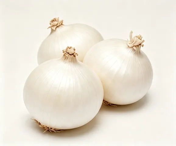 White onions before peeling