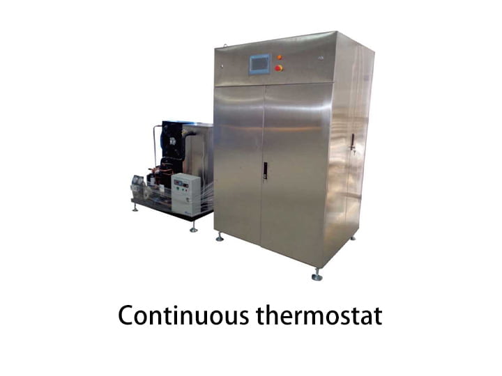 Chocolate continuous tempering machine
