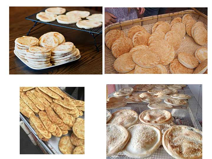 all kinds of pita bread