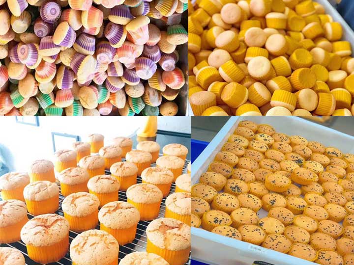 final cupcake display of cake filling machine