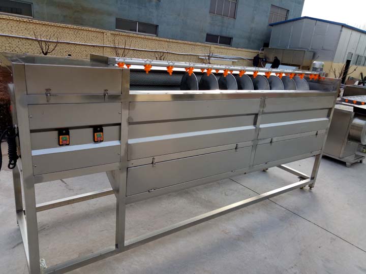 potato washing and peeling machine