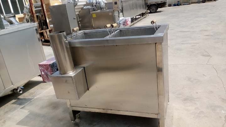 potato chips fryer with gas heating