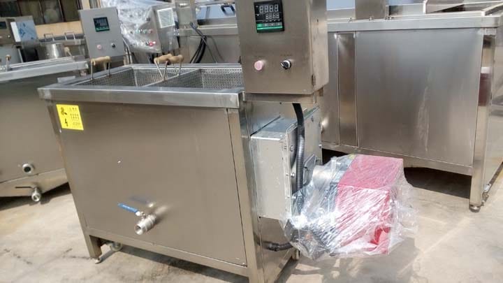 gas heating type frying machine