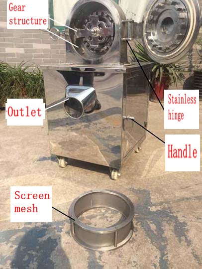 electric flour milling machine structure
