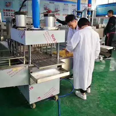 green bean cake making process