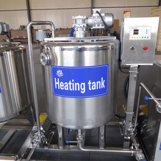 milk preheating tank