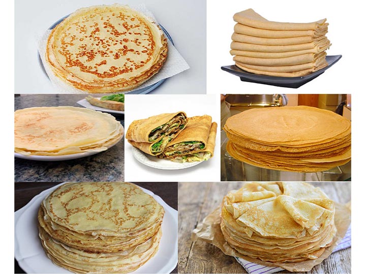 pancake made by our crepe making machine