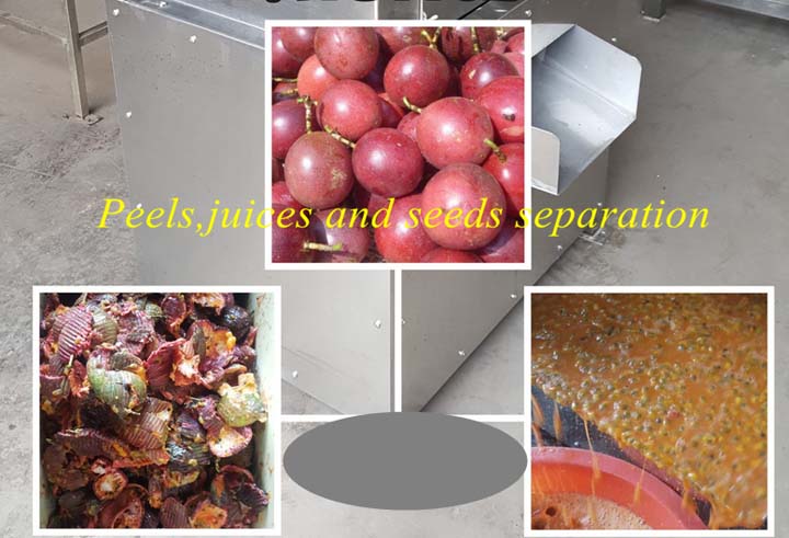 passion fruit juice making