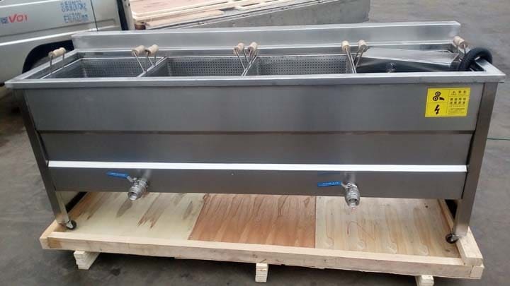 potato chips frying machine with four processing pots