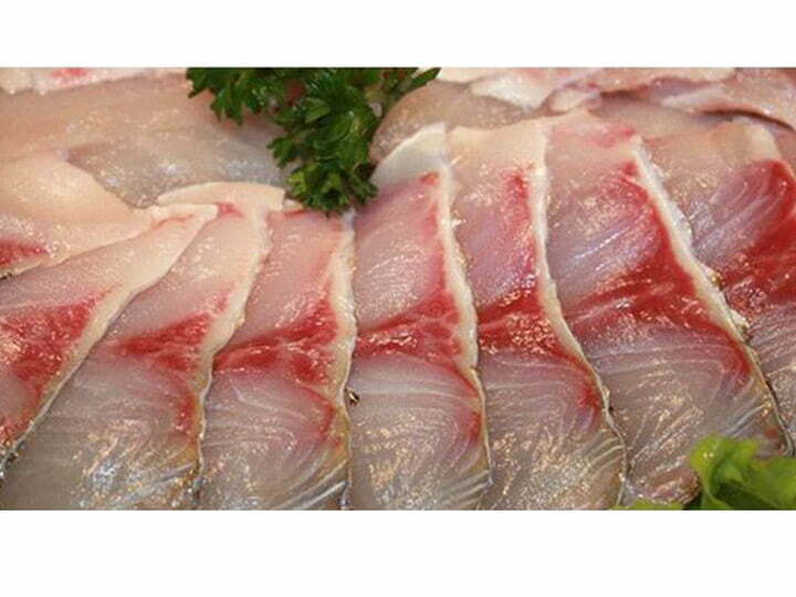 sliced fish fillets