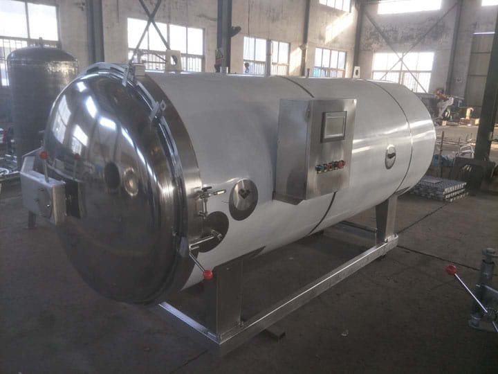 stream type food sterilizer machine